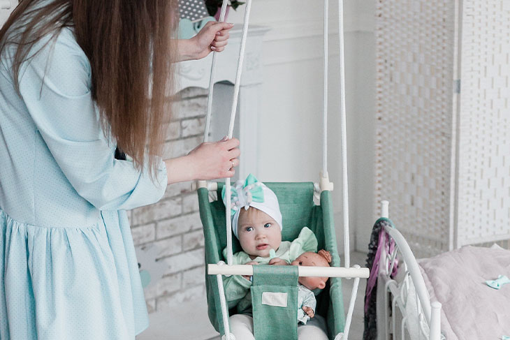 hang the indoor baby swing